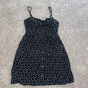 Black and white flower dress